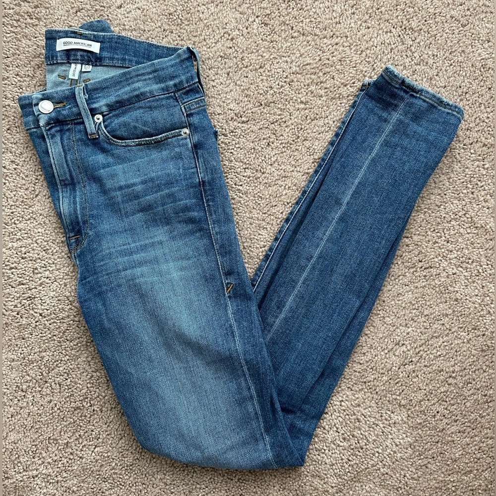Good American Good Waist Skinny Jeans